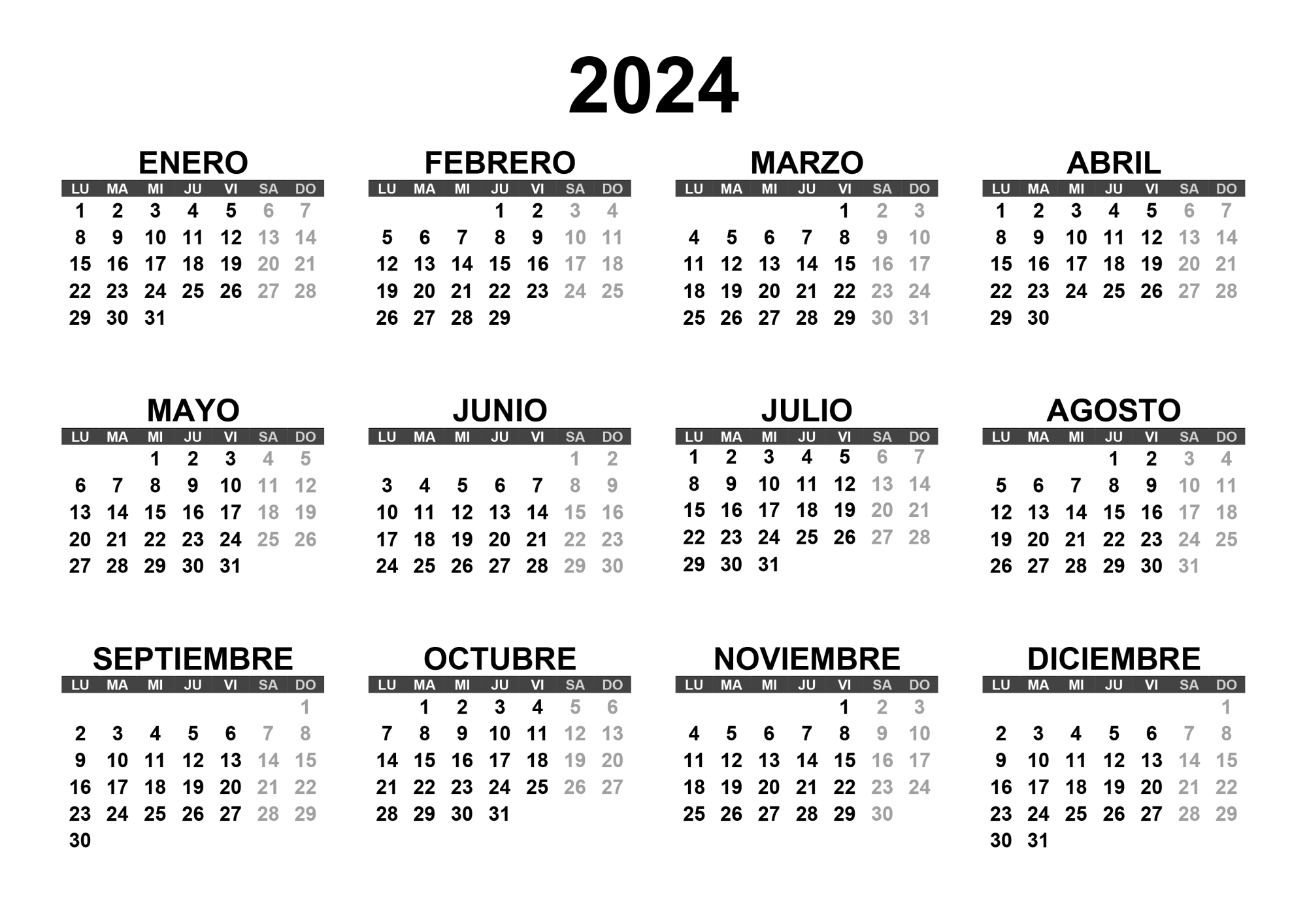Por qué el calendario de 1996 podrá reutilizarse este 2024?