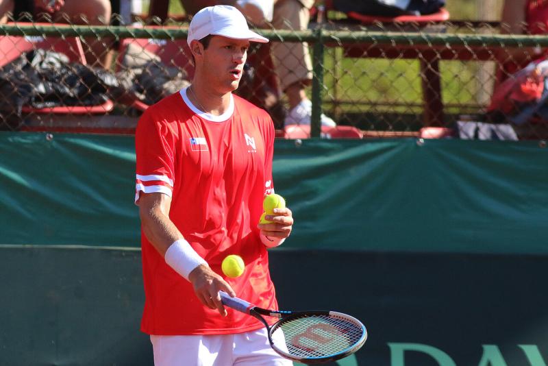 Nicolás Jarry no estará en Wimbledon. Imagen: Agencia Uno.