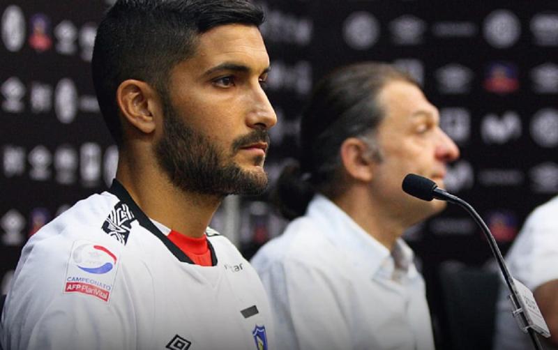 Nicolás Blandi en su llegada a Colo Colo en el año 2020.