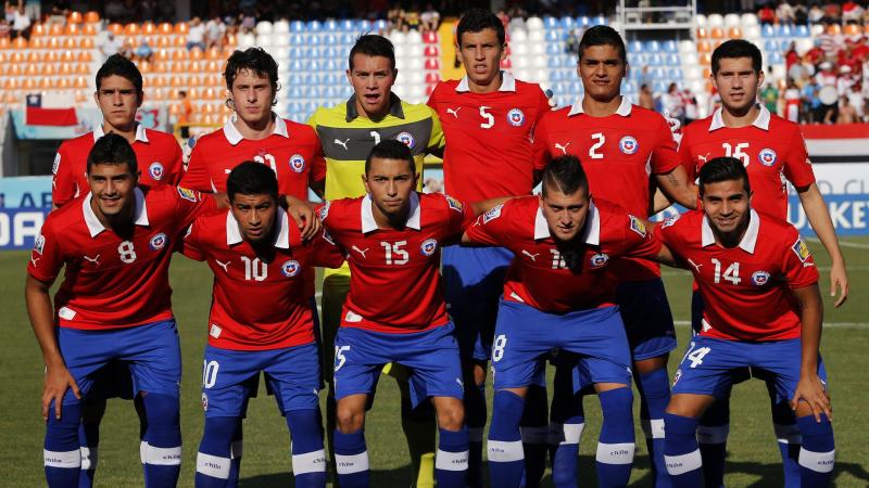 La Sub-20 de la Roja en que participó Álvaro Salazar.