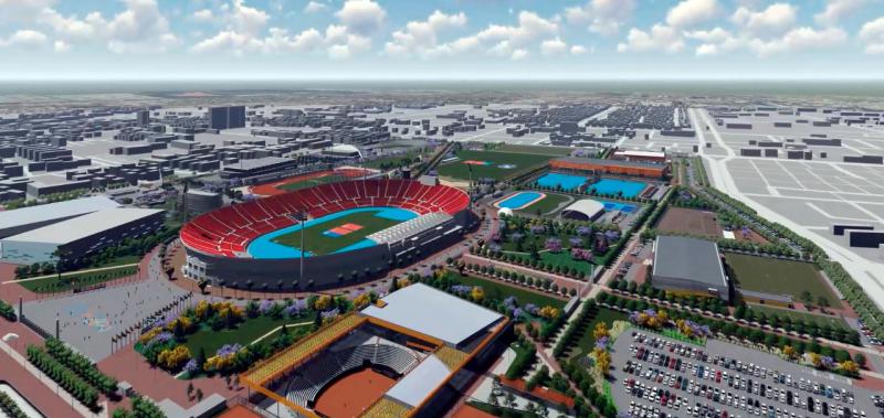 Esta proyección muestra como debería quedar el Estadio Nacional tras la remodelación.