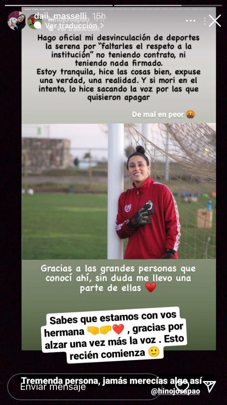 Compañeras apoyan a la portera tras desvinculación de Deportes La Serena