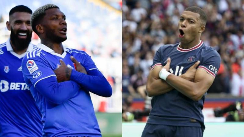 Junior Fernándes ya había sido comparado con el astro Francés por su similar celebración.