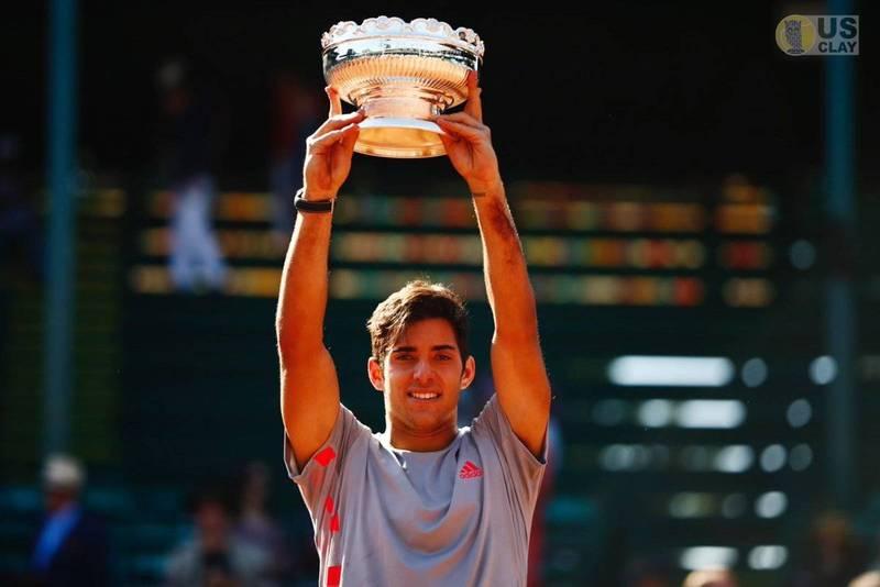 Christian Garin con el título del ATP 250 de Houston el año 2019.