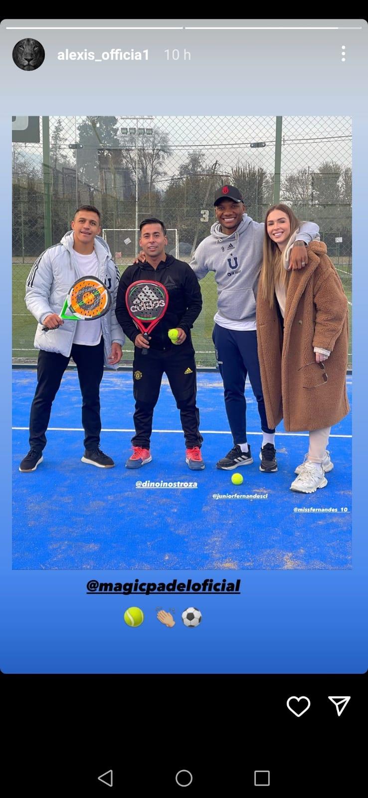 Alexis Sánchez ilusionó a todos los hinchas de la U con esta fotografía.