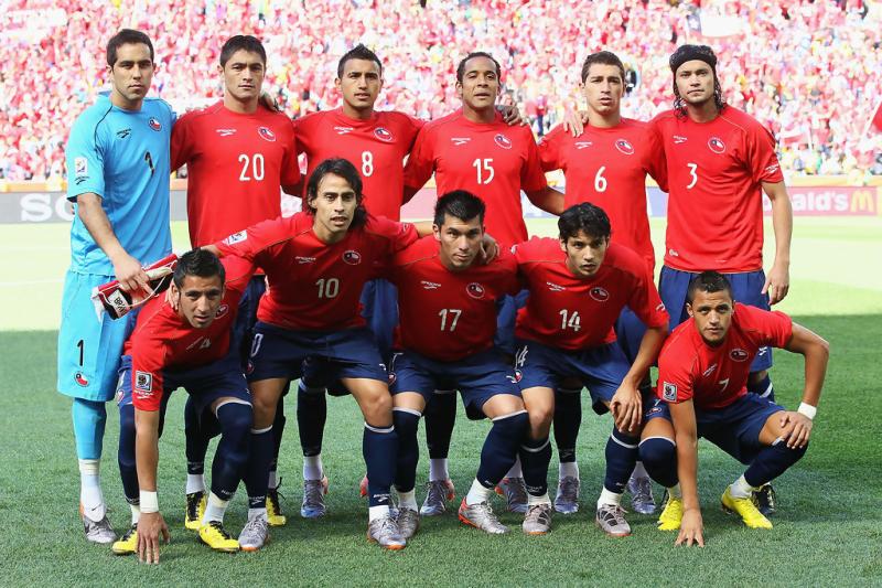 La formación titular de la Roja vs Honduras en Sudáfrica 2010.