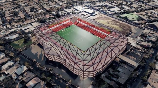 Los hinchas de Unión Española se ilusionan con el proyecto de remodelación del estadio Santa Laura.
