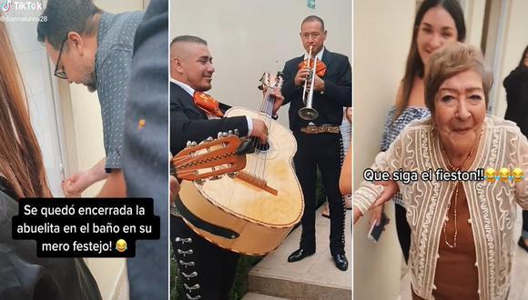 Al estilo Titanic: Abuela se quedó encerrada en el baño mientras celebraran su cumpleaños y mariachis siguieron cantando