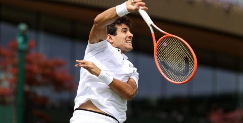 Cristian Garín en Wimbledon.