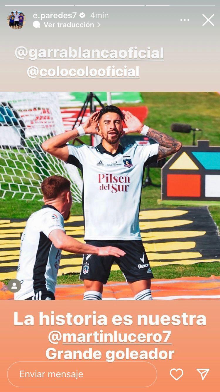 Esteban Paredes felicitó a Juan Martín Lucero a través de Instagram