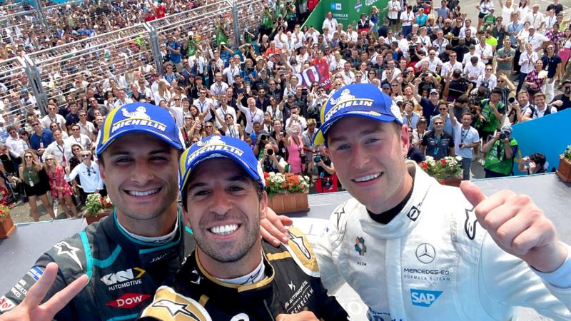 El podio de esta carrera de Fórmula E en Nueva York