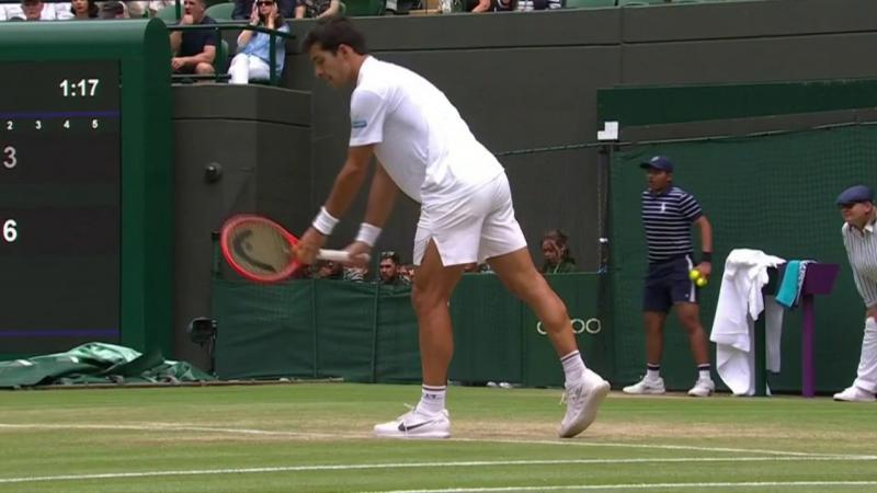 Garín en la Cancha 1 de Wimbledon