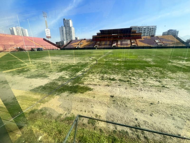 El estadio de Unión no está con su mejor cara