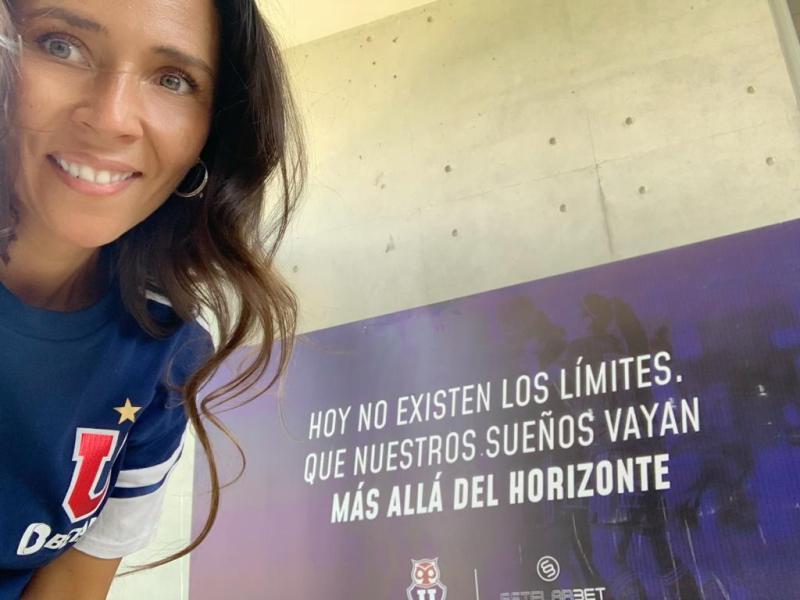 Paz Ocampo en el CDA mientras trabajaba en la U.