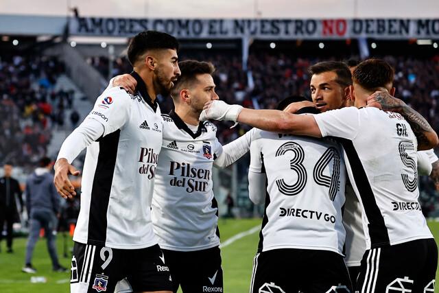 Colo Colo en su última victoria frente a Unión Española