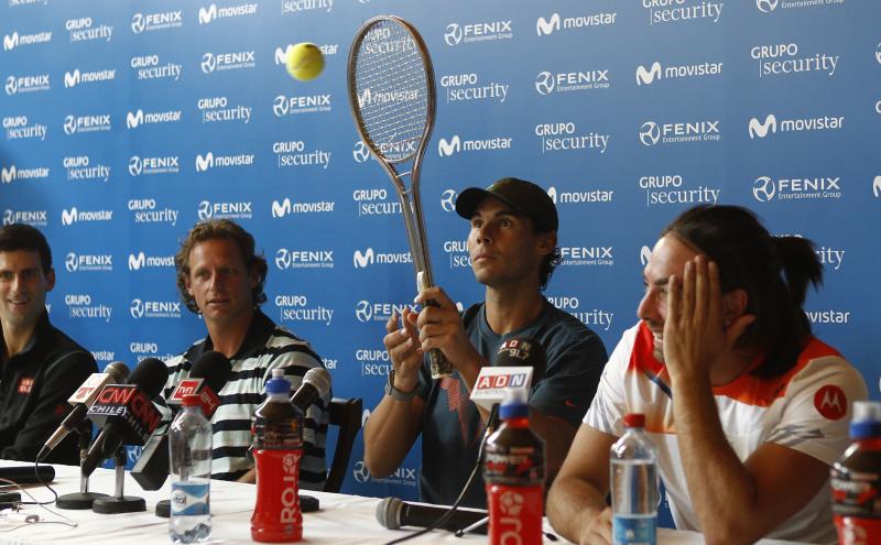 Rafael Nadal vino por última vez en 2013 para la despedida de Nicolás Massú