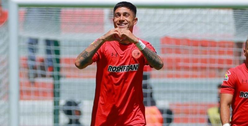 Valber Huerta, jugador del Toluca y seleccionado chileno