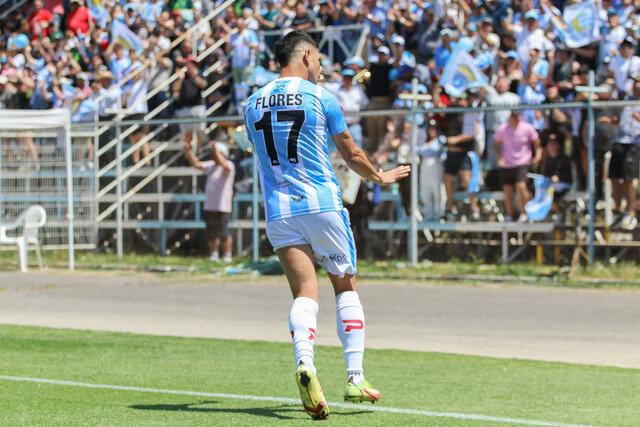 Felipe Flores puso el 1-0 para Magallanes y celebró al estilo de Cristiano Ronaldo.