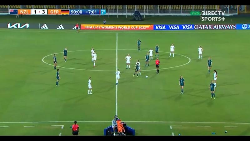 El duelo entre Nueva Zelanda y Alemania finalizó con pases entre ambos equipos en el Mundial Sub-17