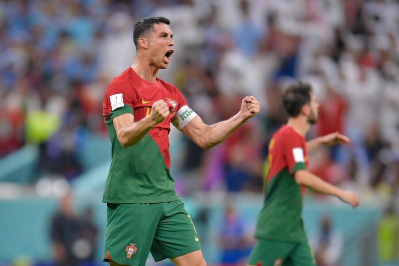 Cristiano Ronaldo participó en el gol de Portugal. Imagen: Photosport.