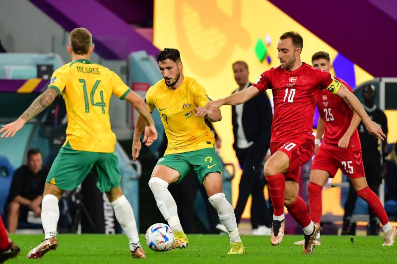 Australia vs. Dinamarca en el Mundial