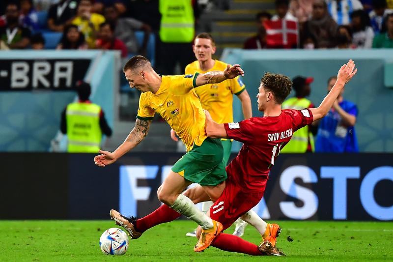 Australia vs. Dinamarca en el Mundial