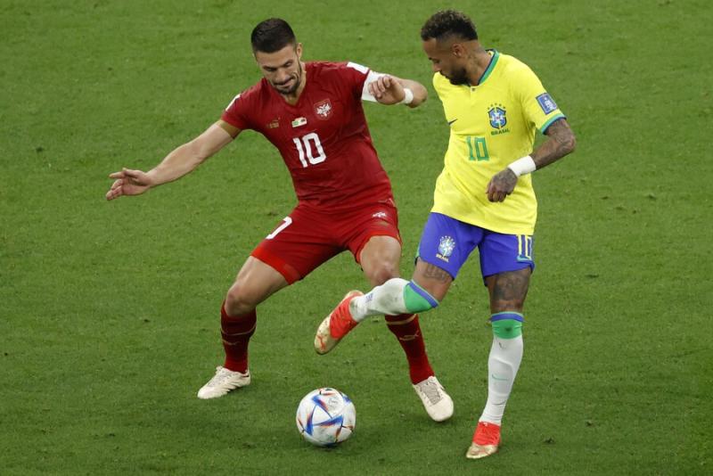 Brasil hizo sentir su peso ofensivo en la segunda mitad. Imagen: Photosport.