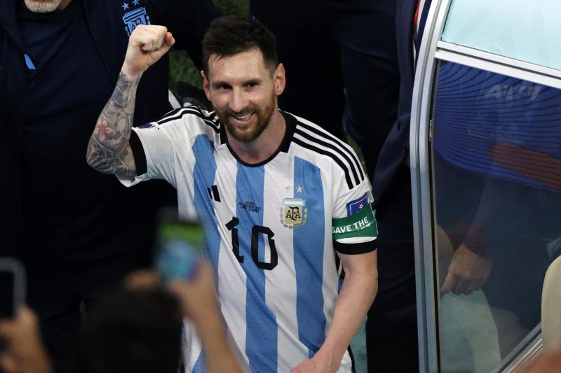 Lionel Messi festejó el primer triunfo de Argentina en el Mundial Catar 2022