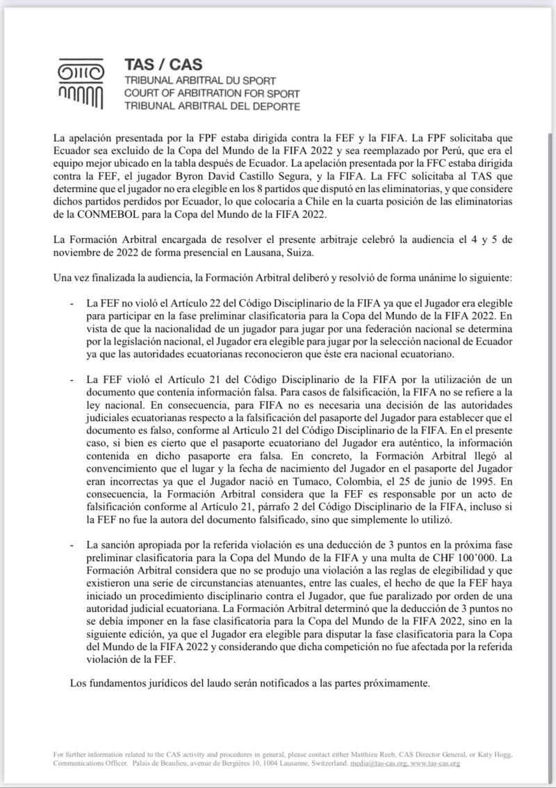 El TAS y Byron Castillo.