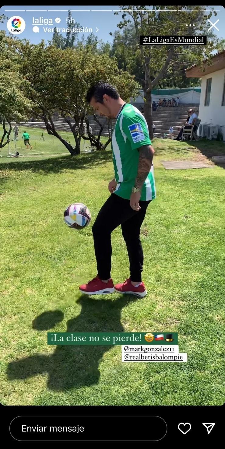 Mark González con la camiseta del Real Betis: "La clase no se pierde".