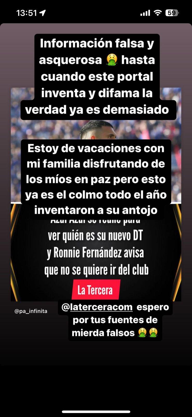 Ronnie Fernández Vía Instagram.
