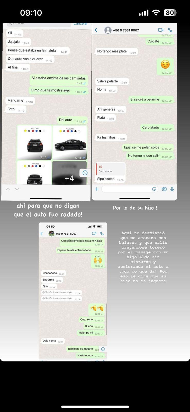 Publicación de la ex pareja de Carlos Palacios a través de Instagram