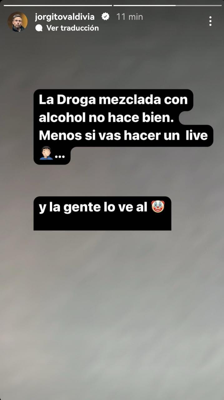 Jorge Valdivia se lanzó con todo por redes sociales.