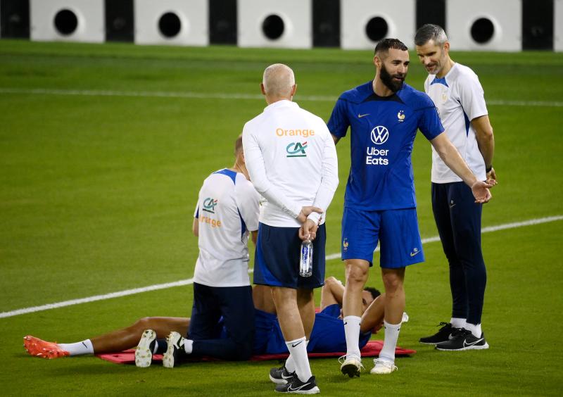 Deschamps y Benzema están en pie de guerra previo a la final del Mundial de Catar.