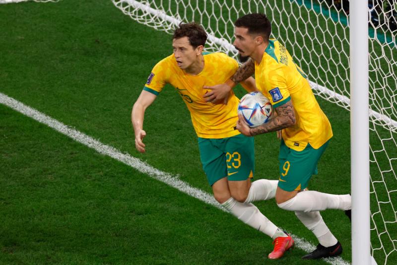 Australia logró descontar en los últimos minutos del compromiso. Imagen: Photosport.