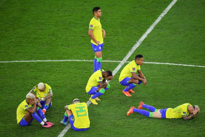 El llanto de Neymar tras la eliminación del Mundial Catar 2022. Crédito: Photosport.