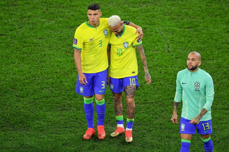 El llanto de Neymar tras la eliminación del Mundial Catar 2022. Crédito: Photosport.