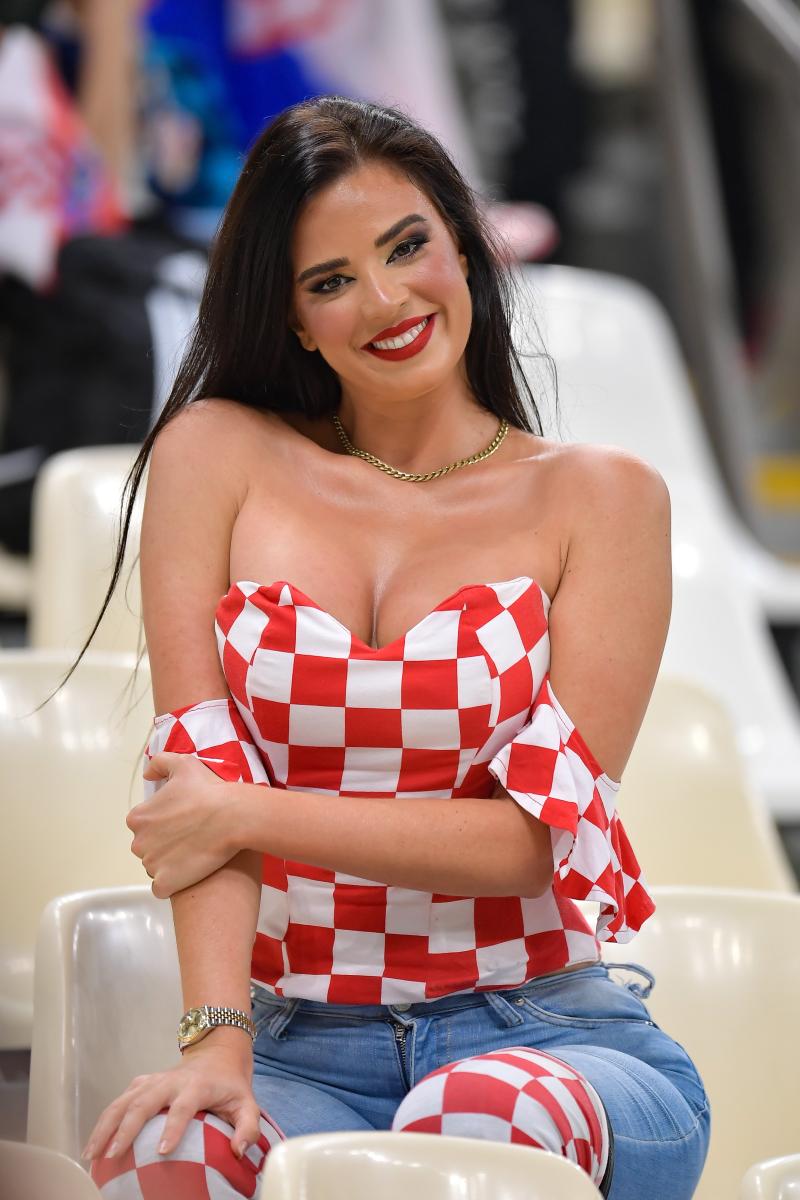 Ivana Knoll en la semifinal entre Croacia y Argentina - Photosport