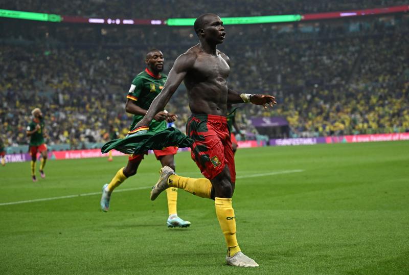 Camerún logró un histórico triunfo ante Brasil en Catar 2022.