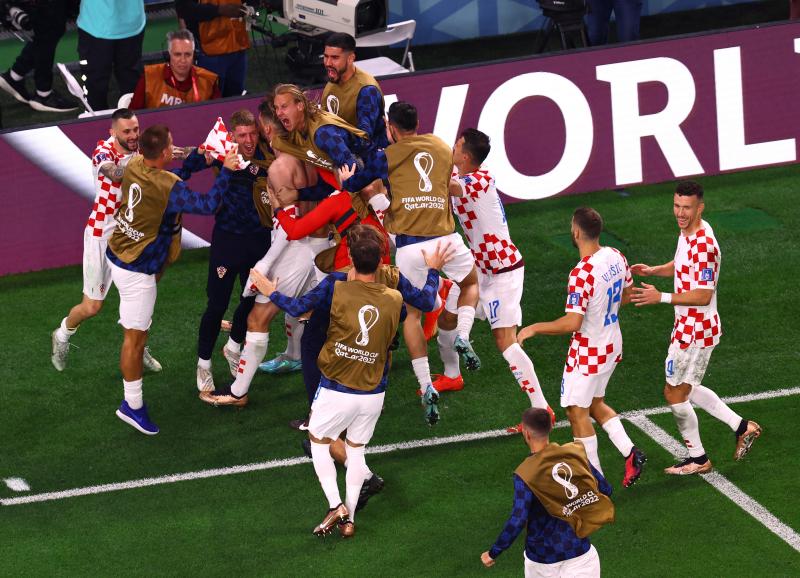 Croacia clasificó a las semifinales del Mundial Catar 2022. Imagen: Reuters.