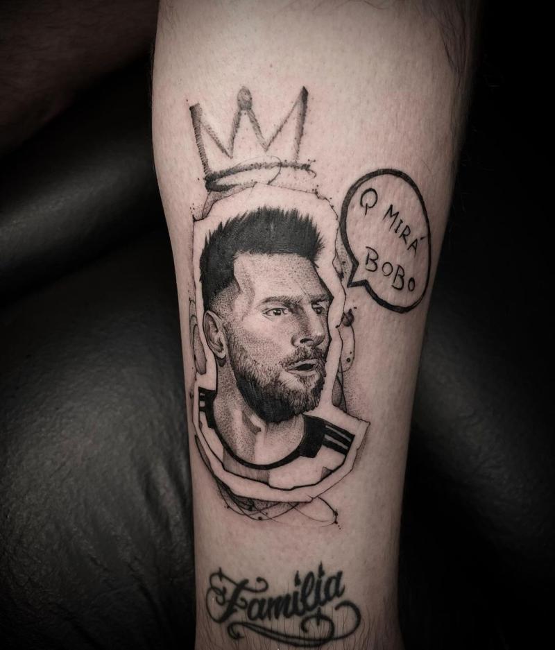 El tatuaje de Lionel Messi.