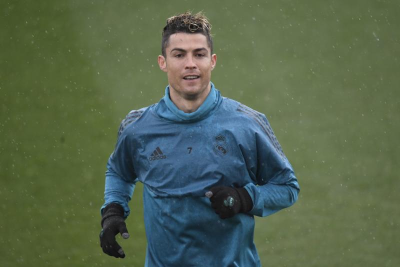 Cristiano Ronaldo se encuentra entrenando en dependencias del Real Madrid.