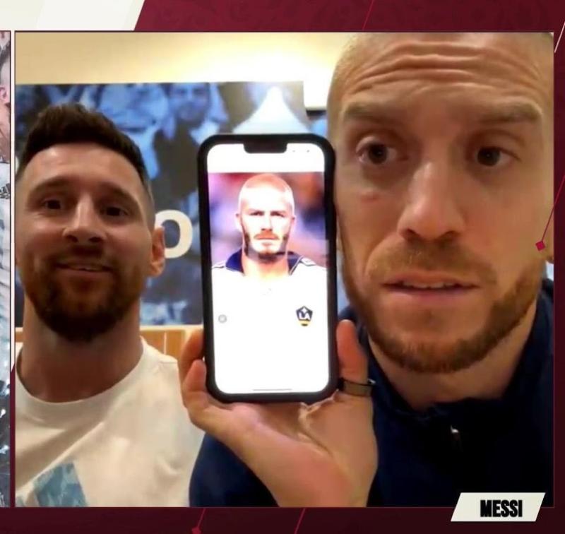 'Papu' Gómez aseguró que su corte lo dejaría igual que a David Beckham, lo que causó la risa de Agüero y Messi.