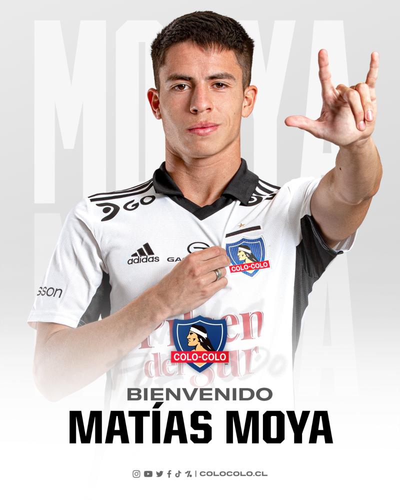 Matías Moya es el nuevo jugador de Colo Colo.