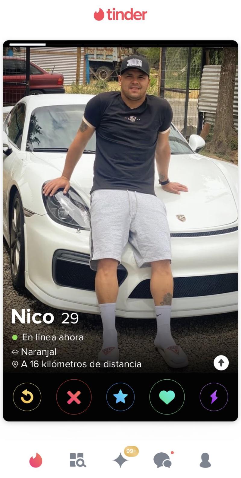 Nicolás Vargas en Tinder.