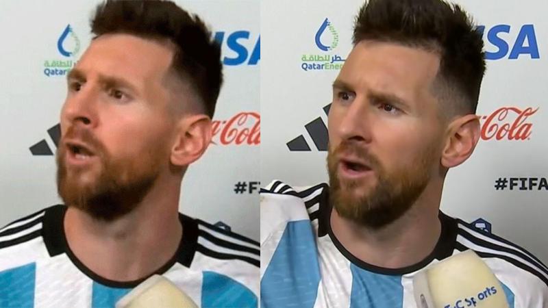 Lionel Messi ya hizo popular su frase en Catar: "Qué mirás bobo".