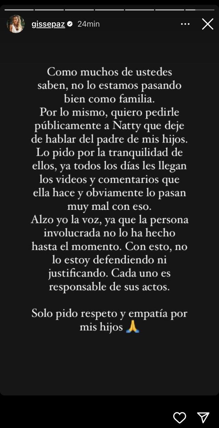 Gissella Gallardo rompió el silencio tras polémica de Mauricio Pinilla y 'Natty chilena'.
