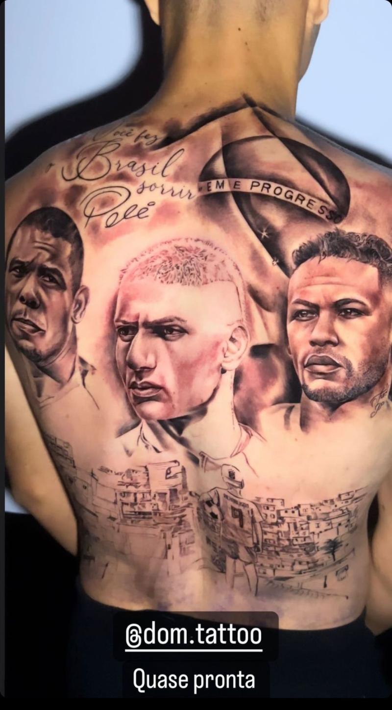 El tatuaje que se realizó Richarlison después de quedar eliminado de Catar 2022.