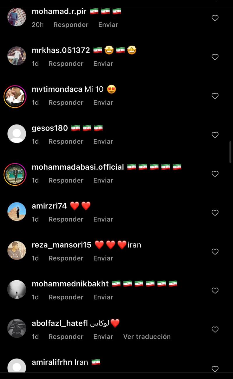 Desde Irán piden a Lucas Assadi a través de redes sociales.