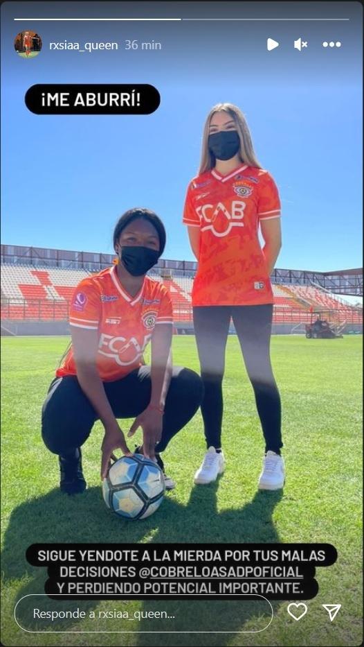 Jugadoras de Cobreloa destapan duras condiciones en las que estarían desempeñándose. (Instagram)